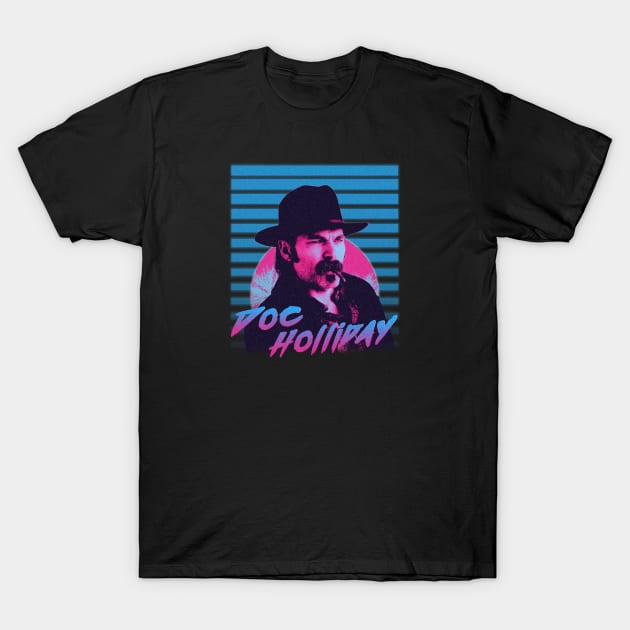 Retro 80s Doc Holliday T-Shirt by viking_elf